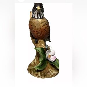 Andrea by Sadek Robin Ceramic Figurine #9386 Hand Painted Vintage Made in Japan